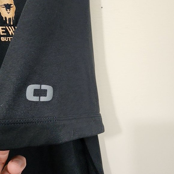 Ogio button front Skrewball Whiskey embroidered short sleeve shirt woman size XL - Picture 8 of 8